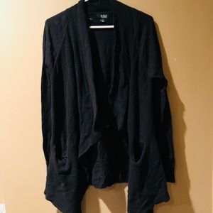 Ana Layered Black Cardigan